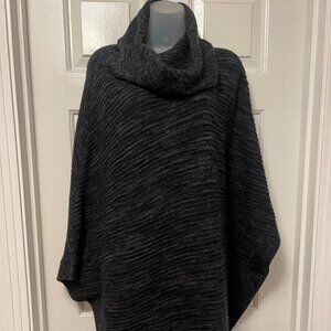 Merona Grey Cowl Poncho Sweater